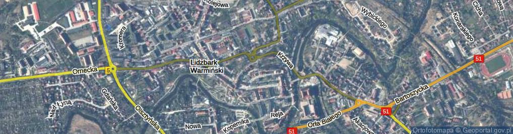 Zdjęcie satelitarne Wiślana ul.